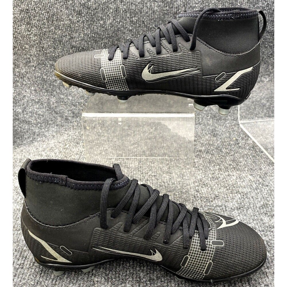 Nike Jr Mercurial Superfly 8 Club MG Soccer Cleats Black Grey CV0790-004 4.5Y - Picture 10 of 11